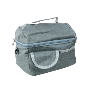 BOLSA TÉRMICA POLIESTER  ALÇA AJUSTÁVEL E FORRO DE ALUMÍNIO 16X21,5X24,5CM - CA15328-CZ