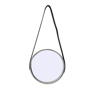 ESPELHO DE PAREDE DE MADEIRA REDONDO 30CM - TRC8054 -CZ