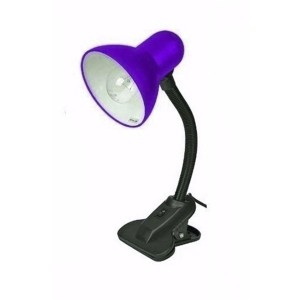 LUMINARIA DE MESA COM PRENDEDOR ROXA BIVOLT- RX