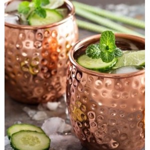 CANECA DE INOX REVESTIDA EM COBRE MOSCOW MULE 550ML - CA12521