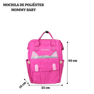 MOCHILA DE POLIESTER MATERNIDADE MOMMY BABY - CA15335-PK