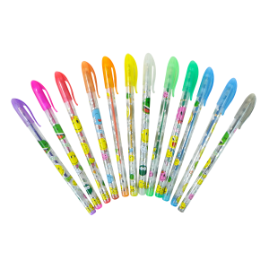 JOGO DE CANETAS SORTIDAS COLORGEL COM 12 UNIDADES - NZ412