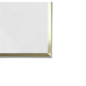 QUADRO COM MOLDURA RETANGULAR EM MADEIRA E FUNDO ESPELHADO 22X30CM - QR19108-DOU