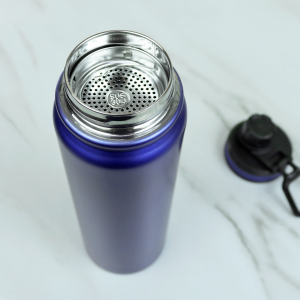 GARRAFA TERMICA DE INOX COM TAMPA E ALCA 800ML - 4623-AZ