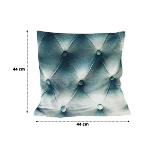CAPA DE ALMOFADA ESTAMPA CAPITONE EM TECIDO 100% POLIÉSTER  44X44CM - 3243-C