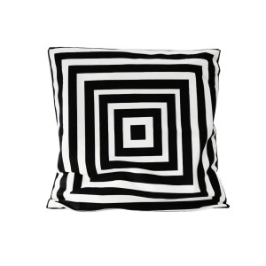 CAPA DE ALMOFADA ESTAMPA GEOMÉTRICA EM  TECIDO 100% POLIÉSTER 44X44CM - 3239-D