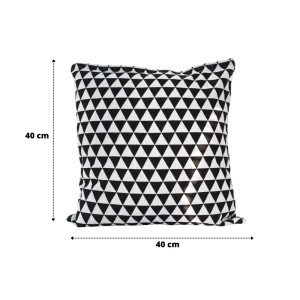 CAPA DE ALMOFADA ESTAMPA GEOMETRICA 100% POLIESTER 40X40CM - 2341-C