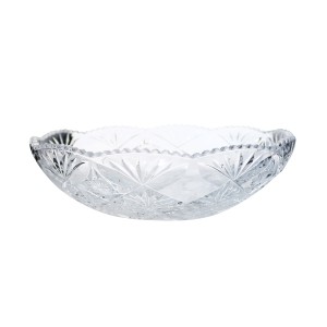 FRUTEIRA SALADEIRA DE VIDRO COM RELEVO 29CM - BM1075.