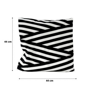 CAPA DE ALMOFADA ESTAMPA GEOMÉTRICA EM  TECIDO 100% POLIÉSTER 44X44CM - 3239-F