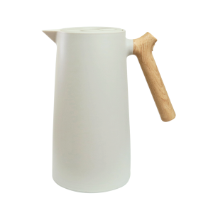 GARRAFA TÉRMICA PREMIUM COM CABO MADEIRA 1 LITRO - 8720-BG