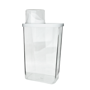 POTE DE PLÁSTICO COM COPO MEDIDOR 1.3 LITROS 23,2CM - CA12540