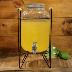 SUQUEIRA COM SUPORTE 5 LITROS EM VIDRO