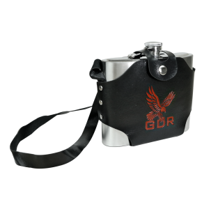 CANTIL DE INOX COM CAPA EM COURO SINTÉTICO E ALÇA 900ML - GDR0252