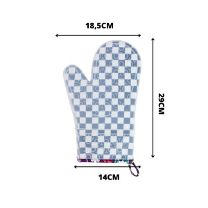 LUVA PARA COZINHA DE POLIESTER E SILICONE - TRC8588-C