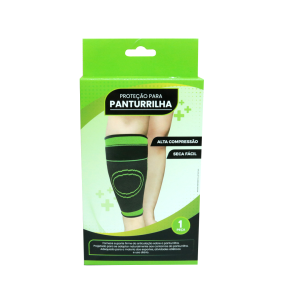 PROTETOR DE PANTURRILHA ALTA COMPRESSÃO DE NYLON E LATEX - IF01005-B