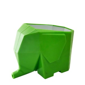 ESCORREDOR DE TALHERES E ESCOVA DE DENTES MULTIUSO ELEFANTE VERDE - DX801-VD