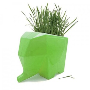 ESCORREDOR DE TALHERES E ESCOVA DE DENTES MULTIUSO ELEFANTE VERDE - DX801-VD