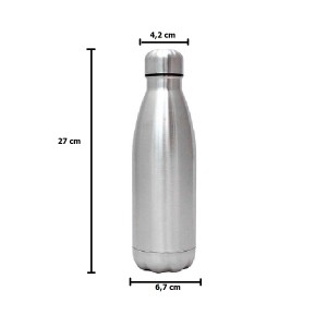 GARRAFA ISOTÉRMICA DE INOX PINTURA COM BRILHO 480ML - GDR0300-PTA2