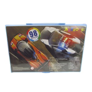 MALETA ESCOLAR DESENHO 98PÇS INMETRO POLICIA MT98BOY-D