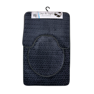 JOGO DE TAPETE PARA BANHEIRO DE SOFT COM 3 PEÇAS - CZ19363-CZ