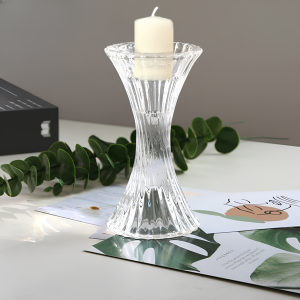 CASTIÇAL DE VIDRO SODO CÁLCICO 7X13,5CM - CA16252