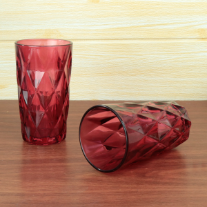 JOGO DE COPOS DE VIDRO VERMELHO 6 PEÇAS 270ML - CA16228-VM