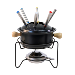 JOGO PARA FONDUE ESMALTADO COM 10 PEÇAS - CZD10001-PT