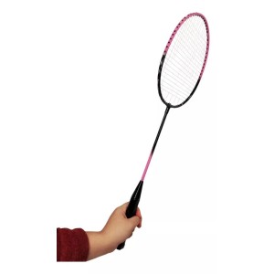 JOGO DE RAQUETE DE BADMINTON AÇO E PLÁSTICO COM 2 PETECAS- YS37083-RS