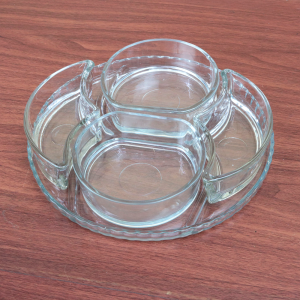 JOGO PETISQUEIRA DE VIDRO COM 5PCS - BM1147