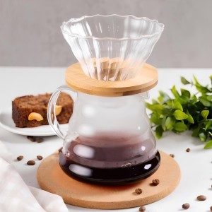 CONJUNTO PARA CAFÉ DE VIDRO COM JARRA  E 1 SUPORTE PARA COADOR - CA15430