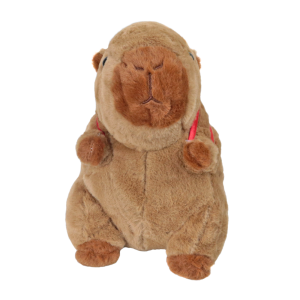 PELUCIA CAPIVARA COM MOCHILA DE JOANINHA NAS COSTAS - FE7518MR-A