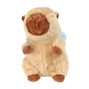 PELUCIA CAPIVARA COM MOCHILA DE CACHORRINHO NAS COSTAS - FE7518BG-C