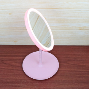 ESPELHO DE MESA REDONDO PARA MAQUIAGEM LED 17,5X28CM - FA590-RS