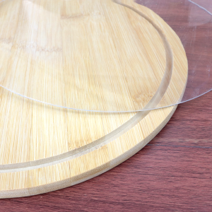 CONJUNTO PARA BOLO DE BAMBU COM TAMPA DE PLÁSTICO 28CM - 6551-1