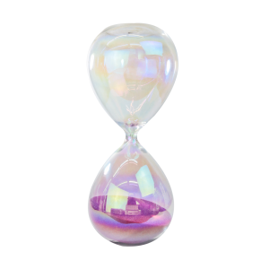 AMPULHETA DE VIDRO FURTA-COR DE 30MINUTOS 20CM- 6488-B