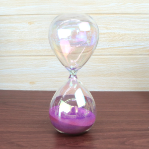 AMPULHETA DE VIDRO FURTA-COR DE 30MINUTOS 20CM- 6488-B