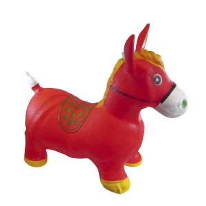 CAVALINHO UPA UPA DE BORRACHA VERMELHO COM SOM E LUZ - COM INMETRO - A97001-VM