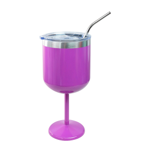 TAÇA INOX COM TAMPA DE PLÁSTICO E CANUDO DE INOX 550ML - GDR1462-PK