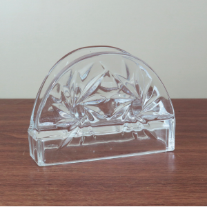 PORTA GUARDANAPO DE VIDRO 9X12,8X4,4CM - F250913