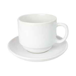 JOGO DE XÍCARAS COM PIRES DE CERÂMICA 12 PEÇAS 210ML - CA18092