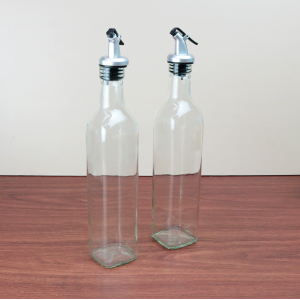 JOGO DE GALHETEIRO DE VIDRO COM 2 PEÇAS 500ML - FJ90485