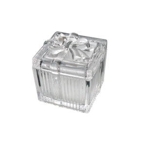 PORTA JOIAS DE VIDRO 6CM COM TAMPA  - SXKR14478