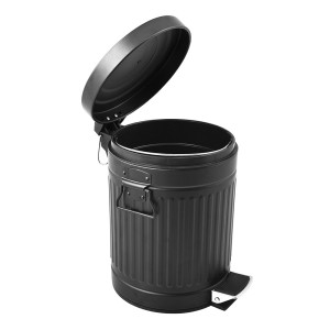 LIXEIRA DE FERRO COM PEDAL 5 LITROS CESTO INTERNO EM PLASTICO - DMH5265