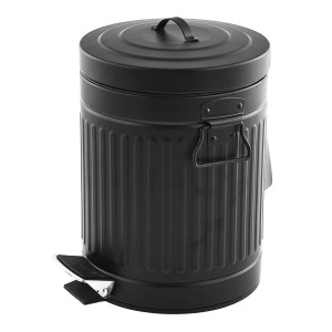 LIXEIRA DE FERRO COM PEDAL 12 LITROS CESTO INTERNO EM PLASTICO - DMH5266