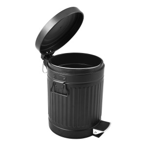 LIXEIRA DE FERRO COM PEDAL 12 LITROS CESTO INTERNO EM PLASTICO - DMH5266