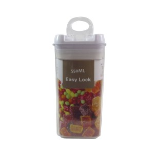 POTE HERMETICO DE PLASTICO 550 ML - 7 X 15 CM - BF2194