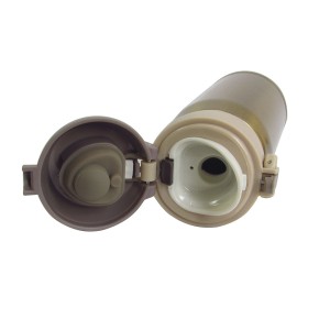 GARRAFA TÉRMICA 350ML AÇO INOX TRAVA VACUUM CUP DOURADA - HG62336-DOU