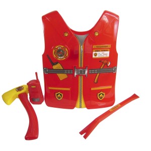 BRINQUEDO KIT BOMBEIRO DE PLASTICO C/4 PEÇAS - JB144