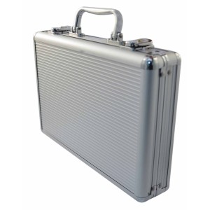 JOGO DE POKER 200 FICHAS NUMERADAS NA MALETA EM ALUMINIO - IM52001LY