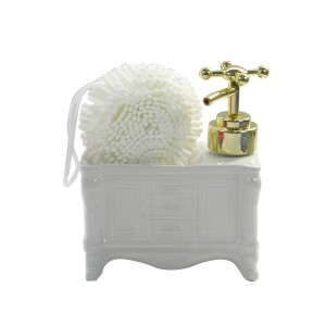 PORTA SABONETE LIQUIDO RETRÔ COM ESPONJA 350 ML - 2KB99117-BR